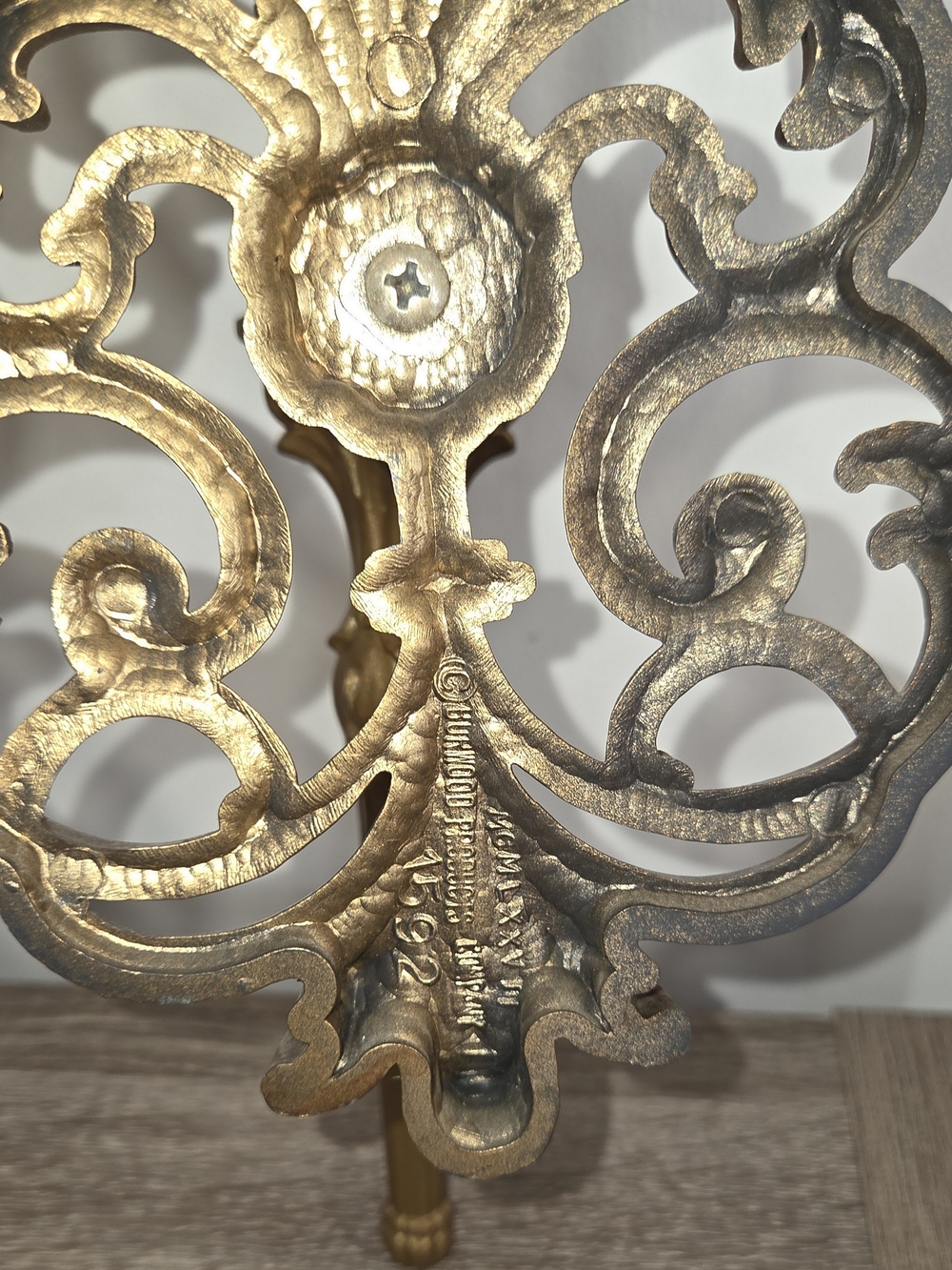 Set of 2 VTG Burwood Products Syroco Gold Hollywood Regency Wall Candle Sconces. - Picture 12 of 13